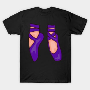 Purple Ballet Shoes T-Shirt